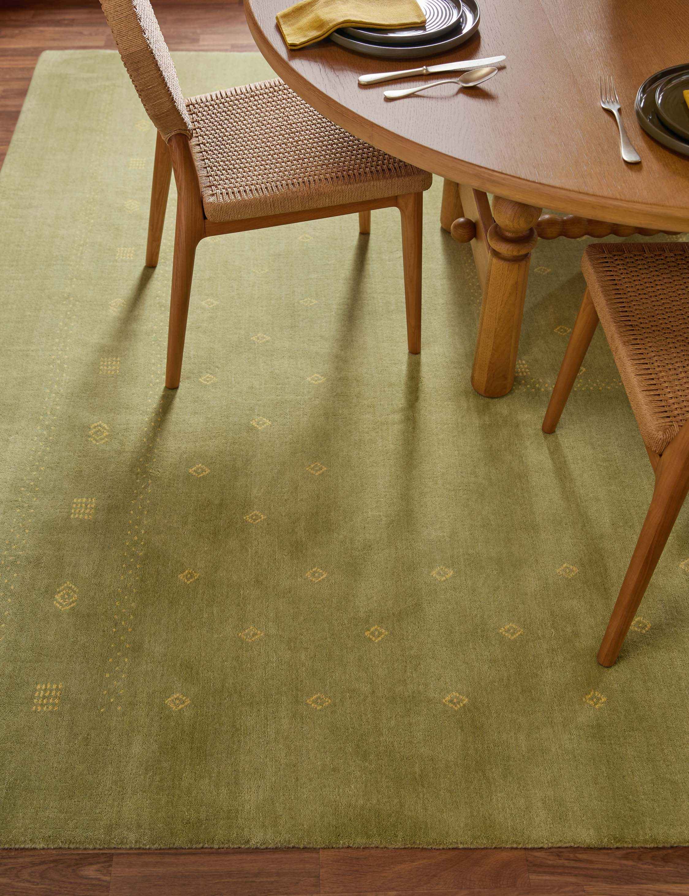 Cyrena Wool Rug | Hand-Loomed, Geometric Design