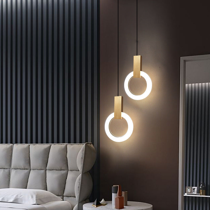 NordCirca: Minimalist LED Pendant Lamp with Acrylic Ring – for Modern Living & Entrance Areas