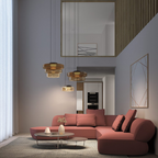Bela Glass Pendant Lamp | Bauhaus Style, Adjustable Hanging Design