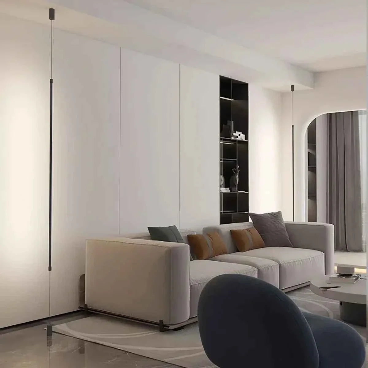 Bello Vloer Tot Plafond Lamp | Slank Design, Ingebouwde LED Verlichting