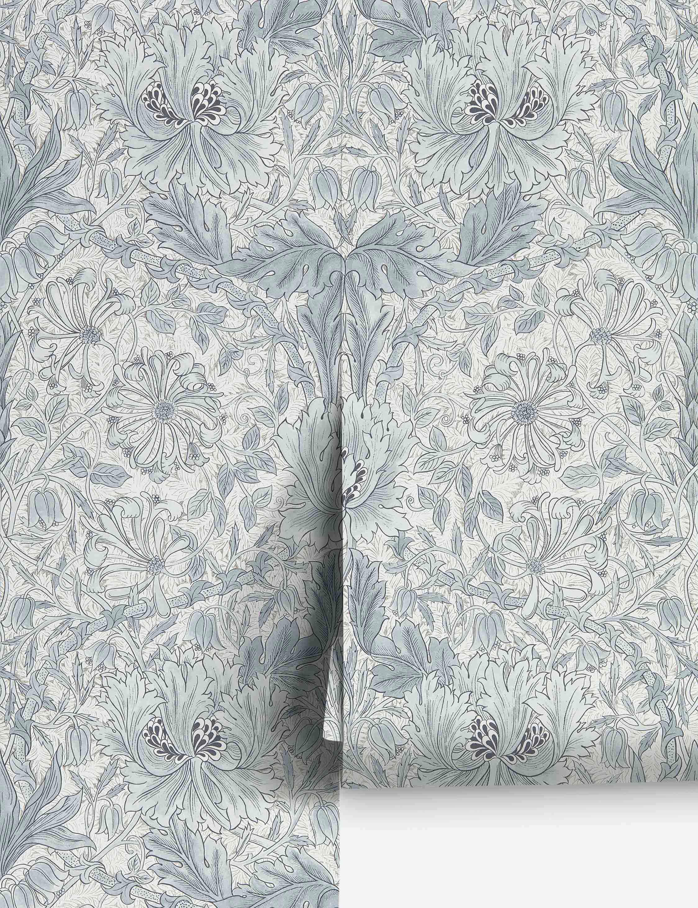 Pure Honeysuckle & Tulip Wallpaper by Morris & Co.