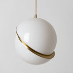 Lira Hanglamp | Acryl met Messing Accenten, Verstelbare Kabel