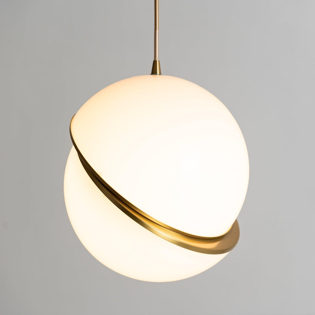 Lira Hanglamp | Acryl met Messing Accenten, Verstelbare Kabel