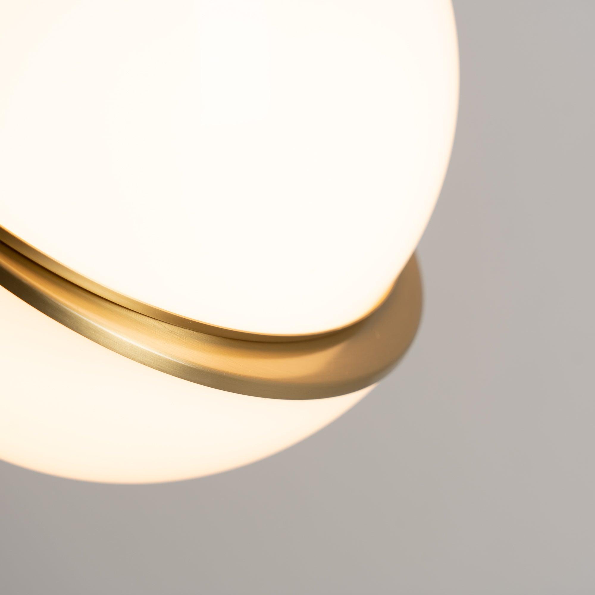 Lira Hanglamp | Acryl met Messing Accenten, Verstelbare Kabel