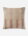 Mira Throw Pillow | Timeless Striped Design, Earthy Tones