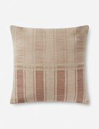 Mira Throw Pillow | Timeless Striped Design, Earthy Tones