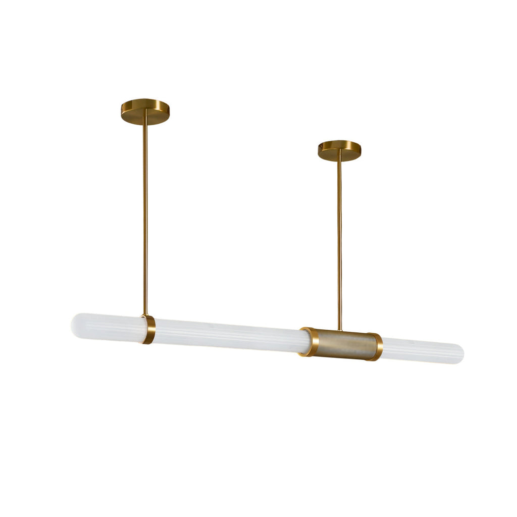 Linear Frosted Glass Pendant Light