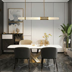 Linear Frosted Glass Pendant Light