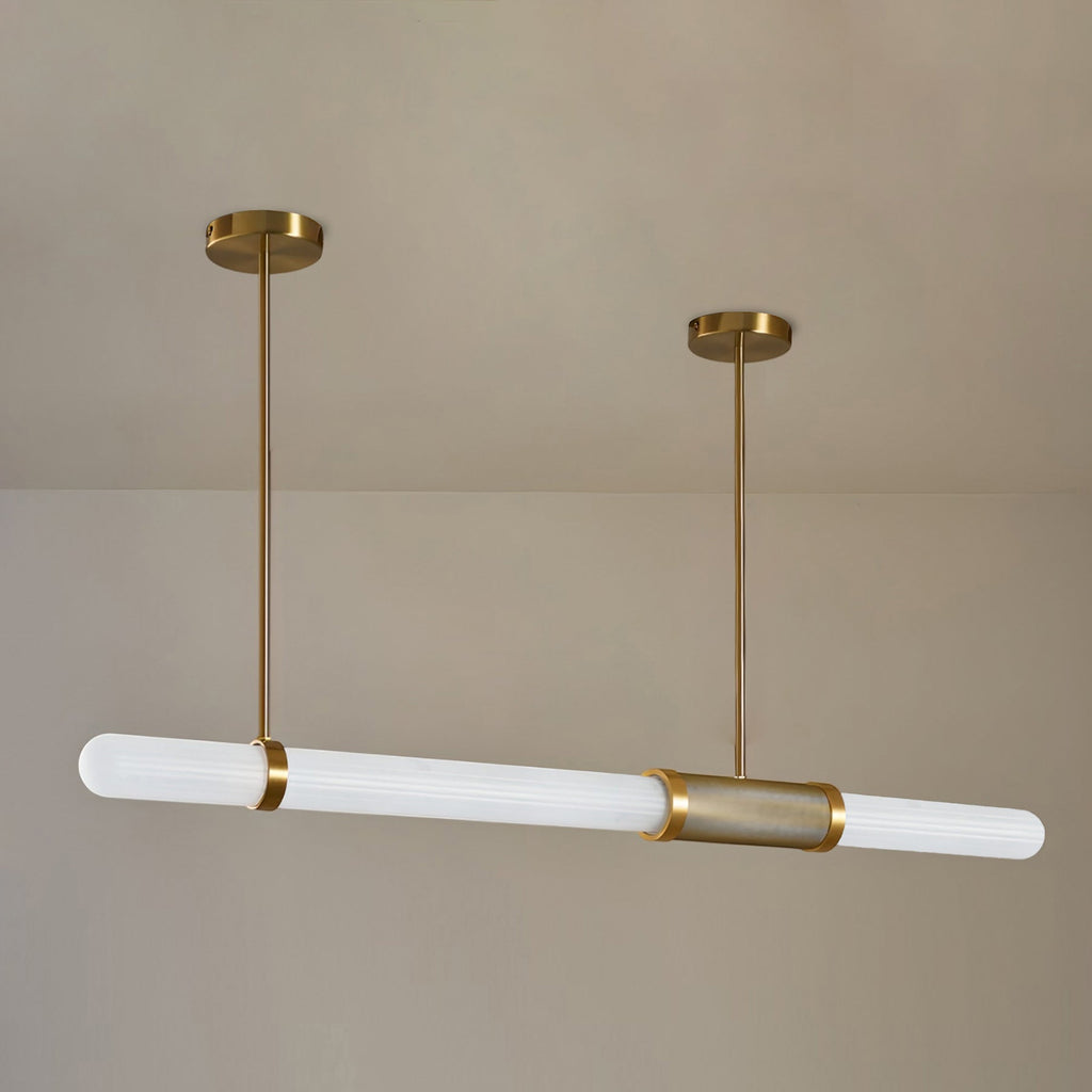Linear Frosted Glass Pendant Light