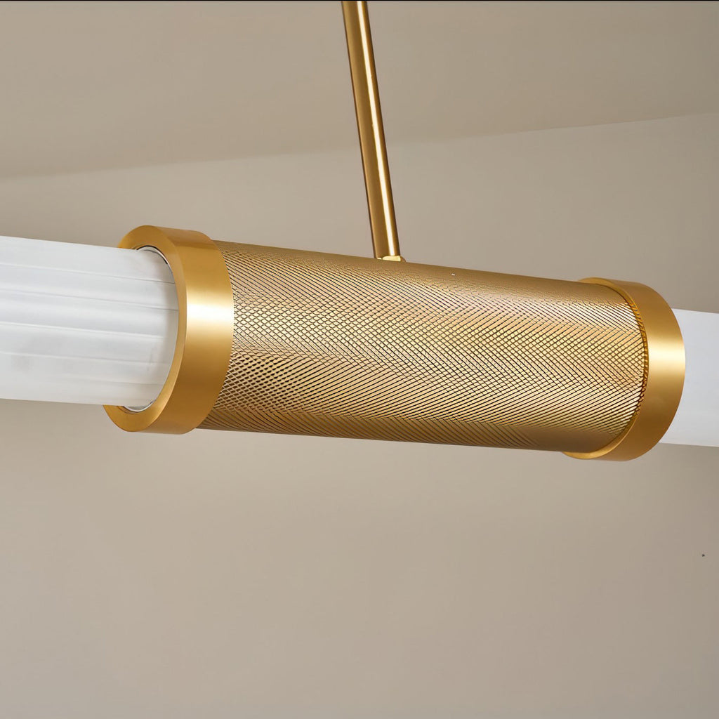 Linear Frosted Glass Pendant Light