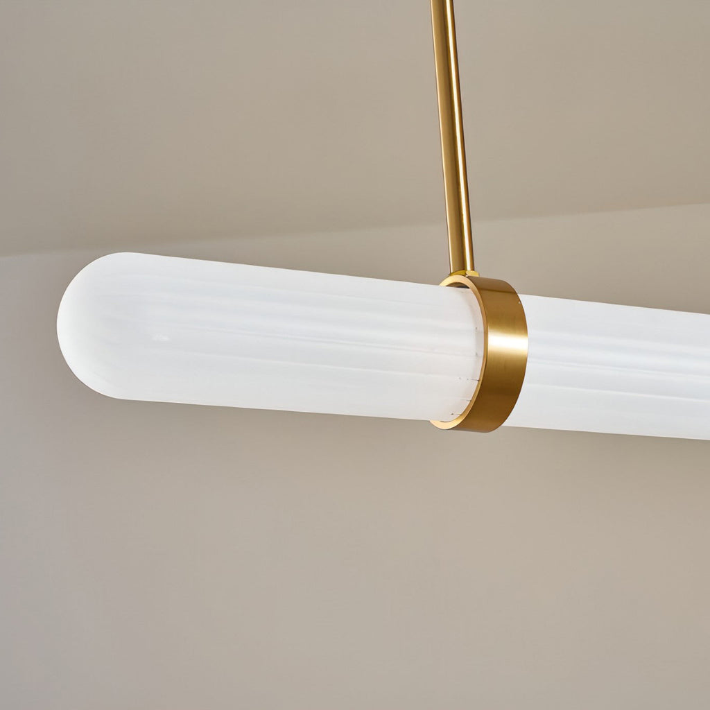 Linear Frosted Glass Pendant Light