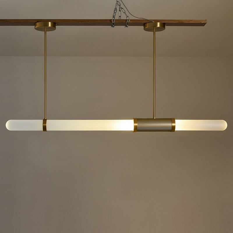 Linear Frosted Glass Pendant Light