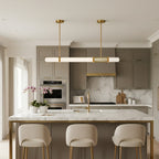 Linear Frosted Glass Pendant Light