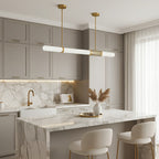 Linear Frosted Glass Pendant Light