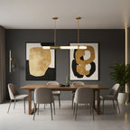 Linear Frosted Glass Pendant Light