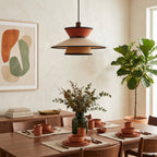 Tiered Fabric Pendant Light, 3-Shade