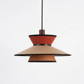 Tiered Fabric Pendant Light, 3-Shade