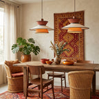 Tiered Fabric Pendant Light, 3-Shade