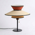 Tiered Linen Table Lamp