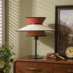 Tiered Linen Table Lamp
