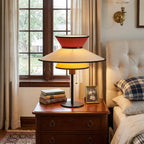 Tiered Linen Table Lamp