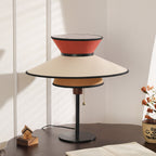 Tiered Linen Table Lamp