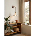 Scalloped Ceramic Drop Wall Sconce