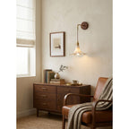 Scalloped Ceramic Drop Wall Sconce
