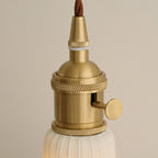 Scalloped Ceramic Drop Wall Sconce