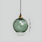 Luma Droplet Pendant Light | Elegant Glass Design, Warm 3000K Light