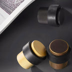 DecoFinio: Design Door Stopper Floor Rubber Silent with Brass Look – for Living Room & Hallway
