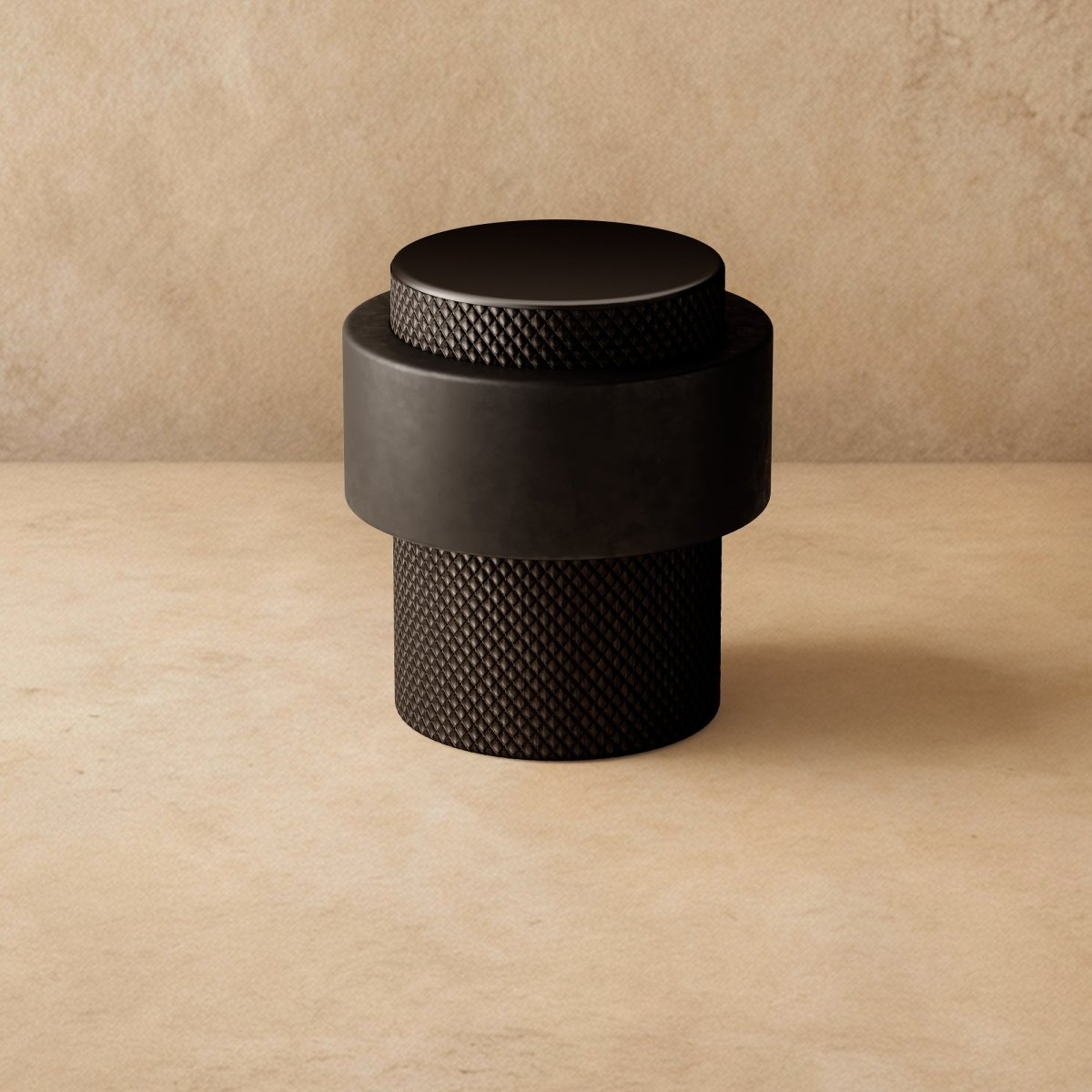 DecoFinio: Design Door Stopper Floor Rubber Silent with Brass Look – for Living Room & Hallway