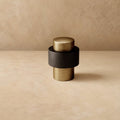 DecoFinio: Design Door Stopper Floor Rubber Silent with Brass Look – for Living Room & Hallway