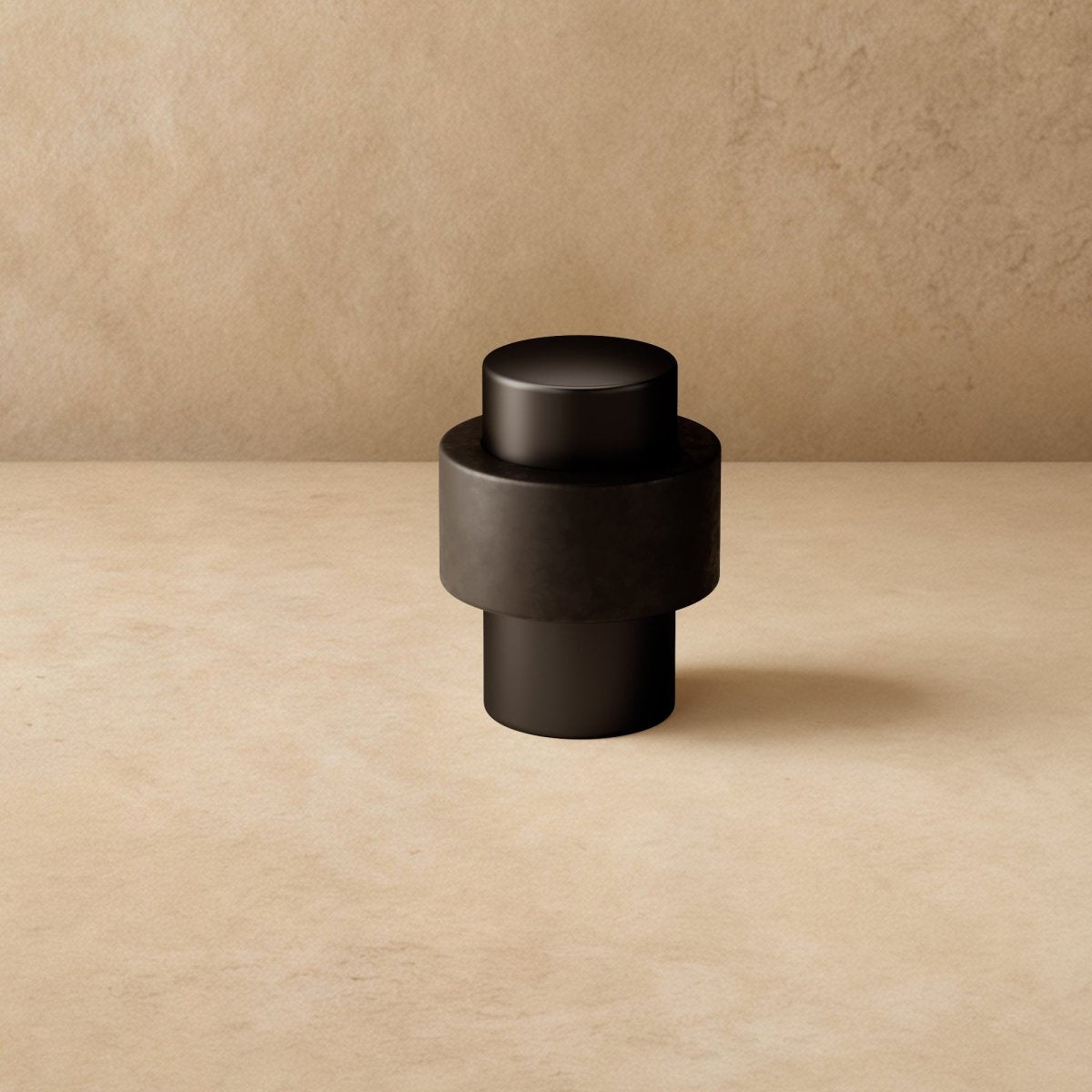 DecoFinio: Design Door Stopper Floor Rubber Silent with Brass Look – for Living Room & Hallway
