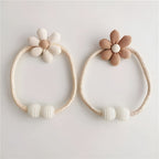 DekoBlüte: Curtain Holder with Floral Embroidery – Charming & Versatile for Living Room, Dining Room & Children's Room