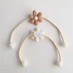 DekoBlüte: Curtain Holder with Floral Embroidery – Charming & Versatile for Living Room, Dining Room & Children's Room