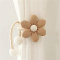 DekoBlüte: Curtain Holder with Floral Embroidery – Charming & Versatile for Living Room, Dining Room & Children's Room