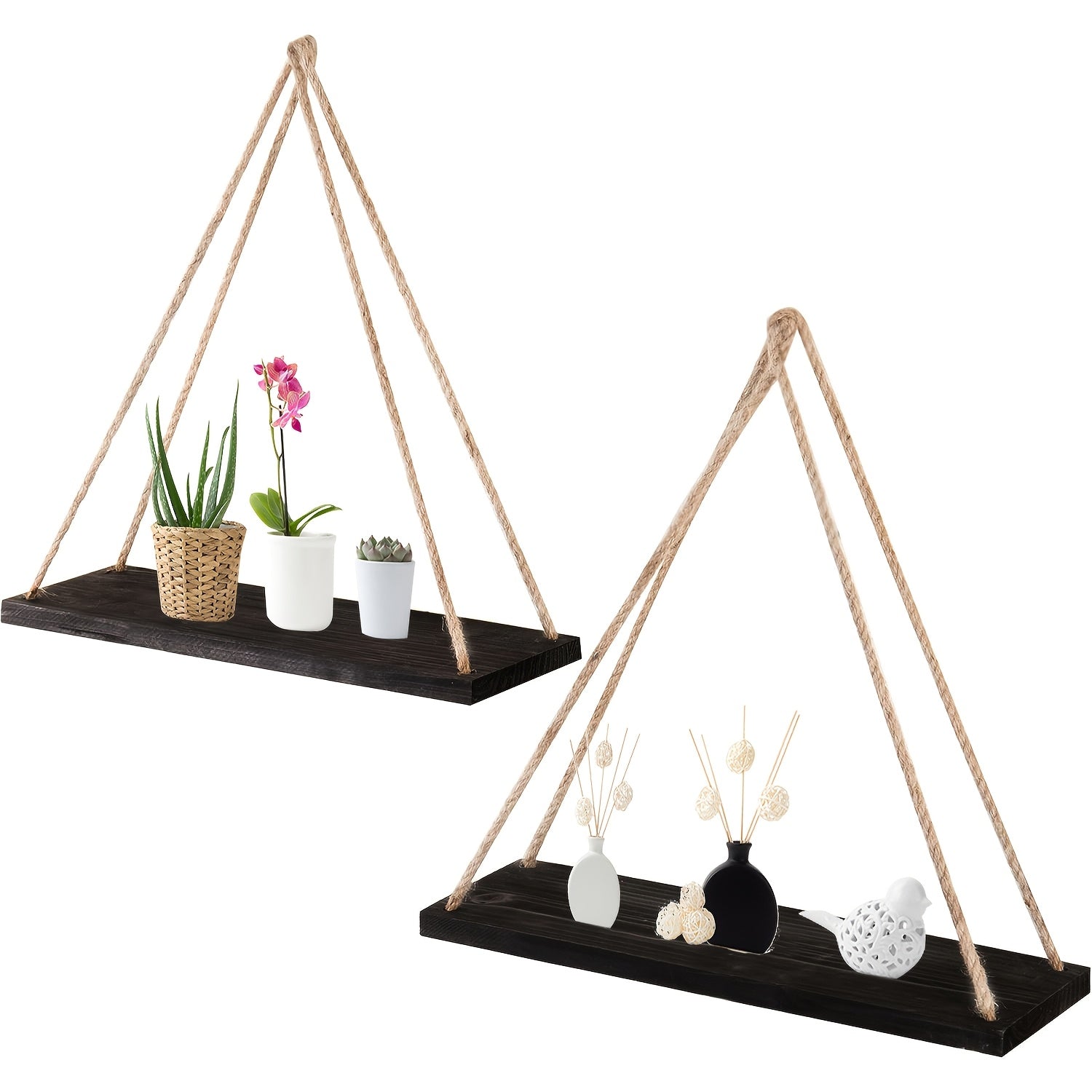 DekoBoheme: Modern Wall Shelves – Stylish, Space-Saving & Easy to Care for with Wood Look for Bedrooms & Bathrooms