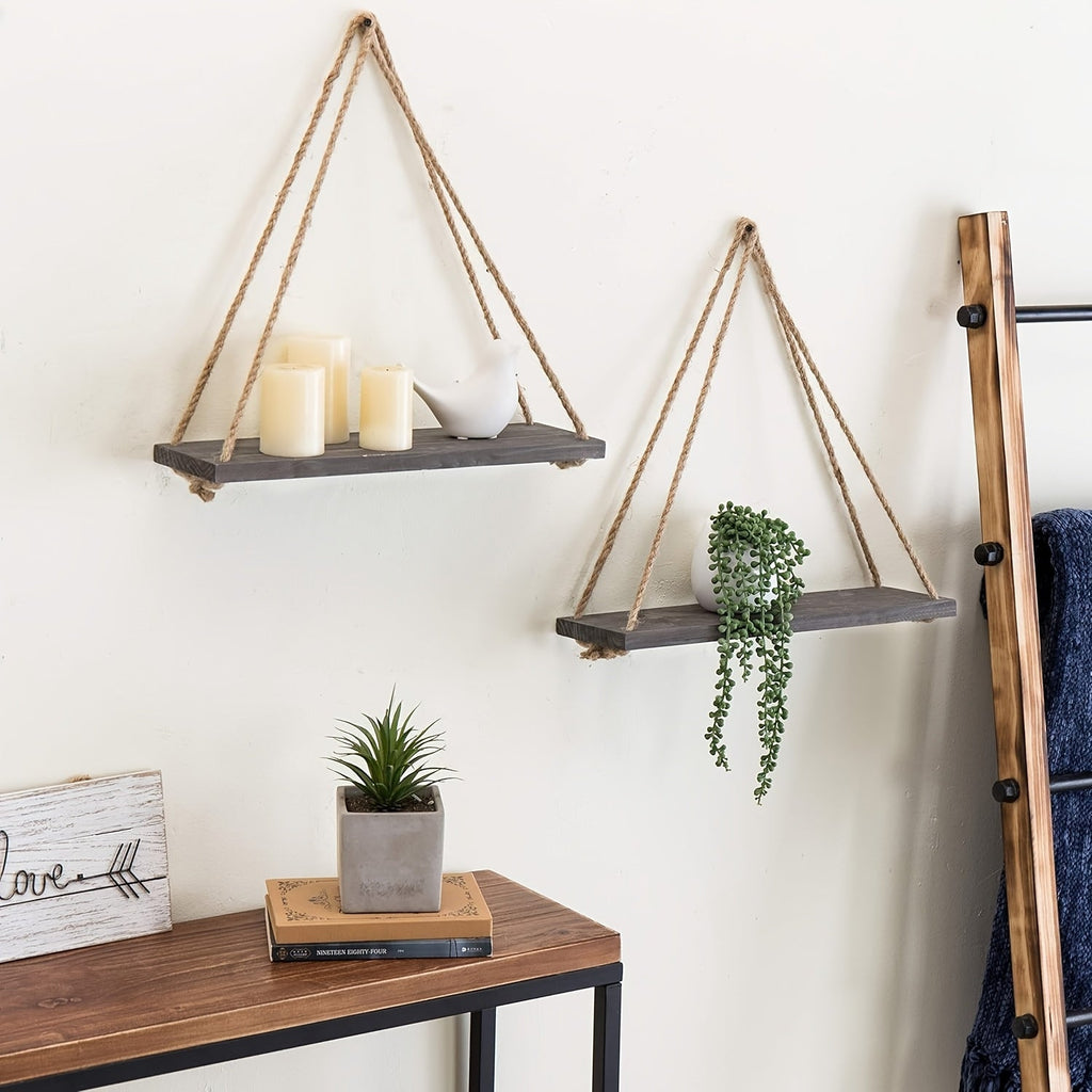DekoBoheme: Modern Wall Shelves – Stylish, Space-Saving & Easy to Care for with Wood Look for Bedrooms & Bathrooms