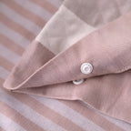DekoKaro: Checkered & Striped Pillowcase – Durable & Easy Care for Guest Room & Living Room (1 Piece)