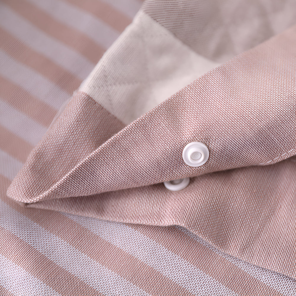 DekoKaro: Checkered & Striped Pillowcase – Durable & Easy Care for Guest Room & Living Room (1 Piece)