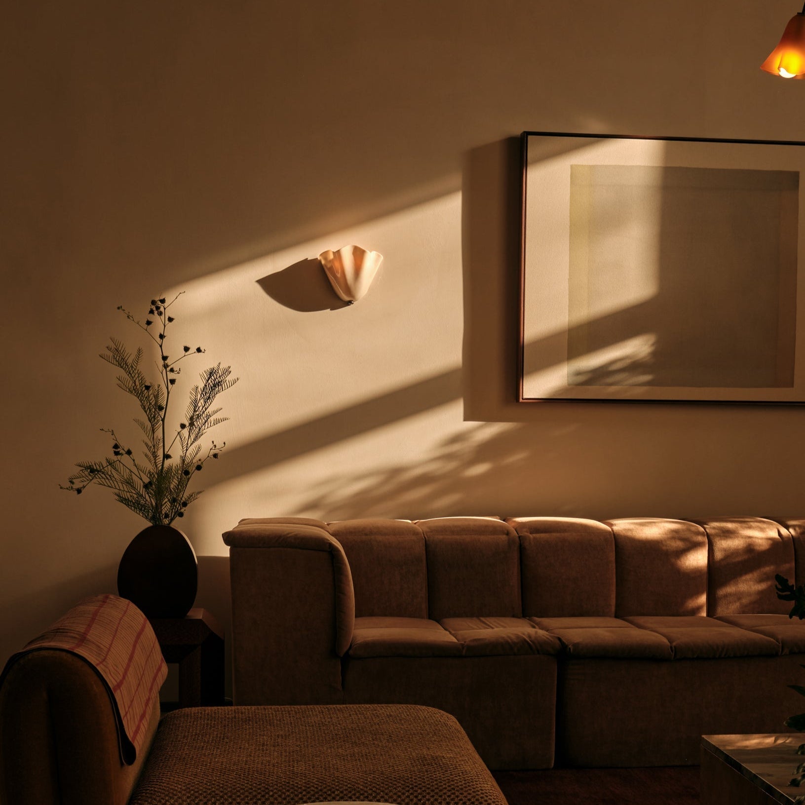 DekoMuschel: Classic Glass Wall Light LED 1-Bulb in Shell Look – for Bedroom & Living Room