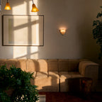 DekoMuschel: Classic Glass Wall Light LED 1-Bulb in Shell Look – for Bedroom & Living Room