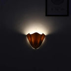DekoMuschel: Classic Glass Wall Light LED 1-Bulb in Shell Look – for Bedroom & Living Room