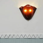 DekoMuschel: Classic Glass Wall Light LED 1-Bulb in Shell Look – for Bedroom & Living Room
