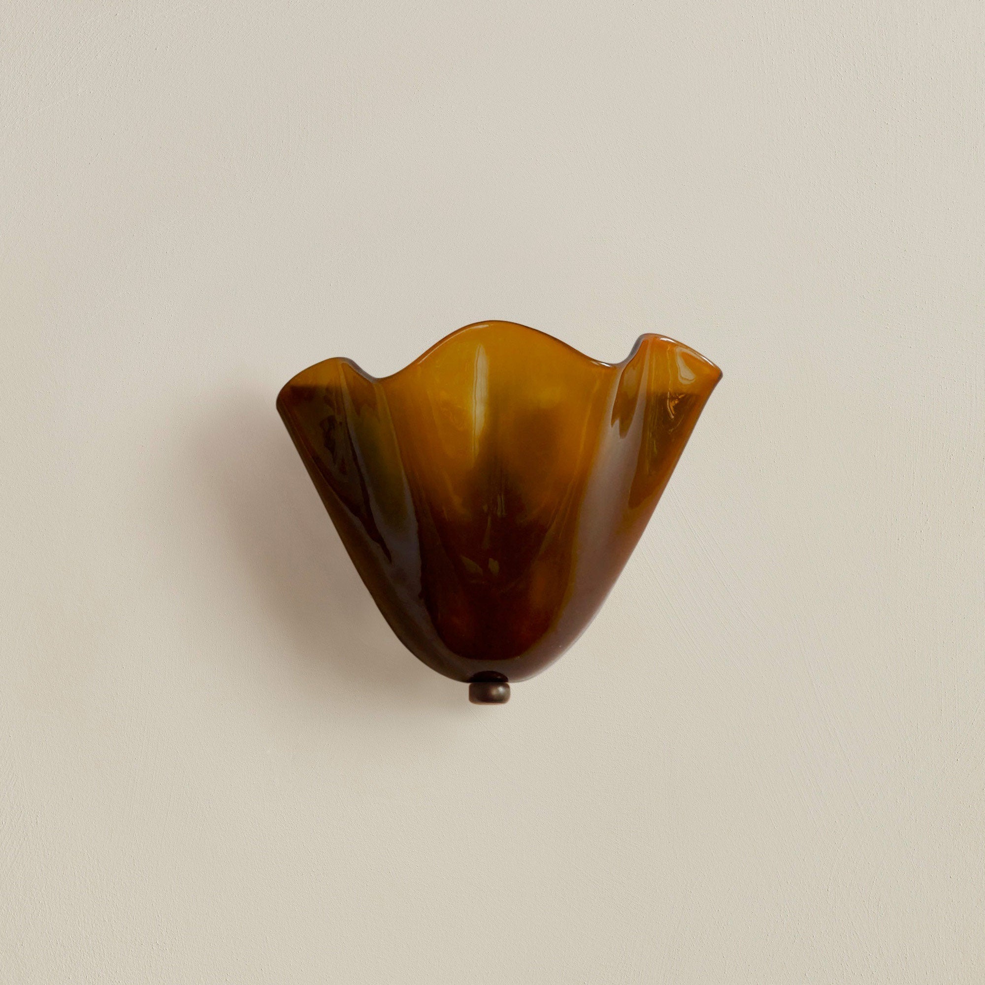 DekoMuschel: Classic Glass Wall Light LED 1-Bulb in Shell Look – for Bedroom & Living Room