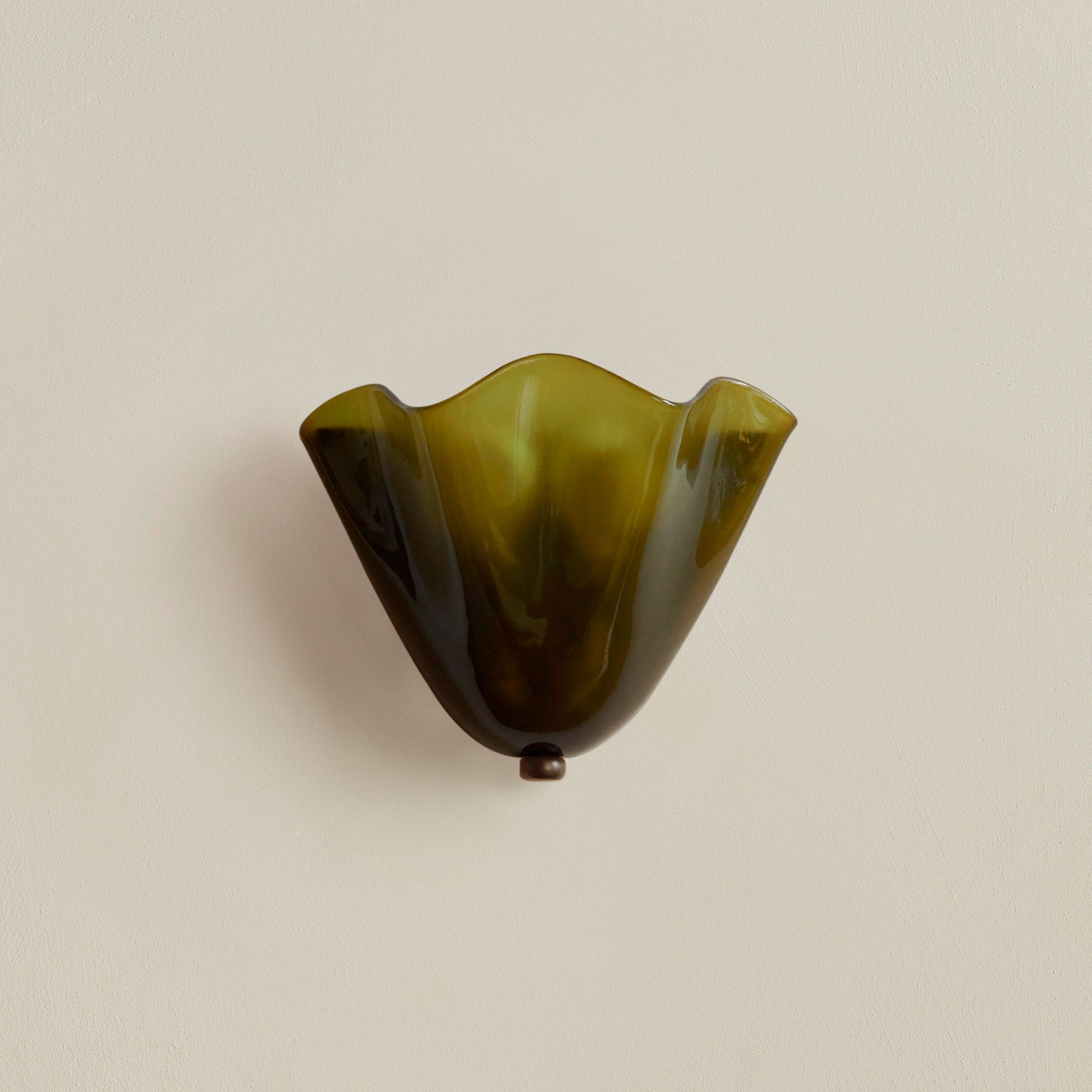 DekoMuschel: Classic Glass Wall Light LED 1-Bulb in Shell Look – for Bedroom & Living Room