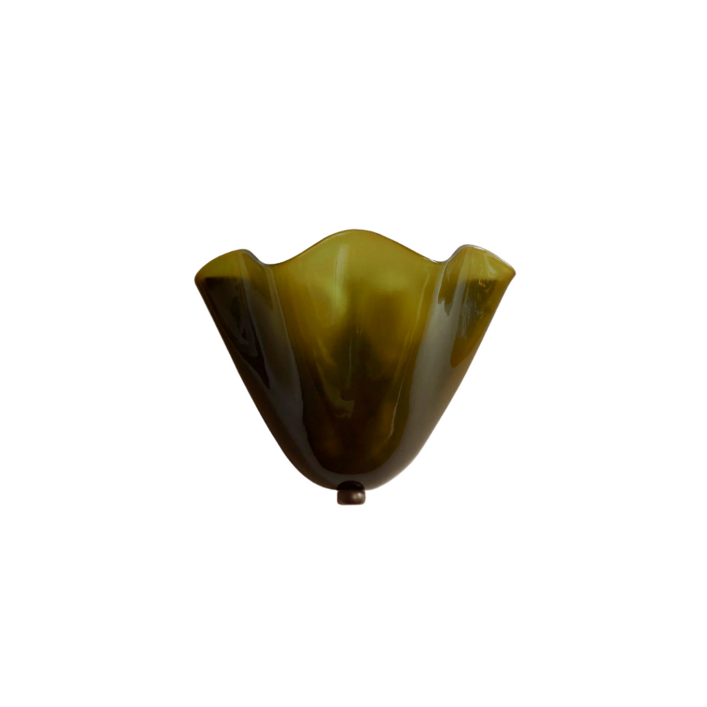 DekoMuschel: Classic Glass Wall Light LED 1-Bulb in Shell Look – for Bedroom & Living Room