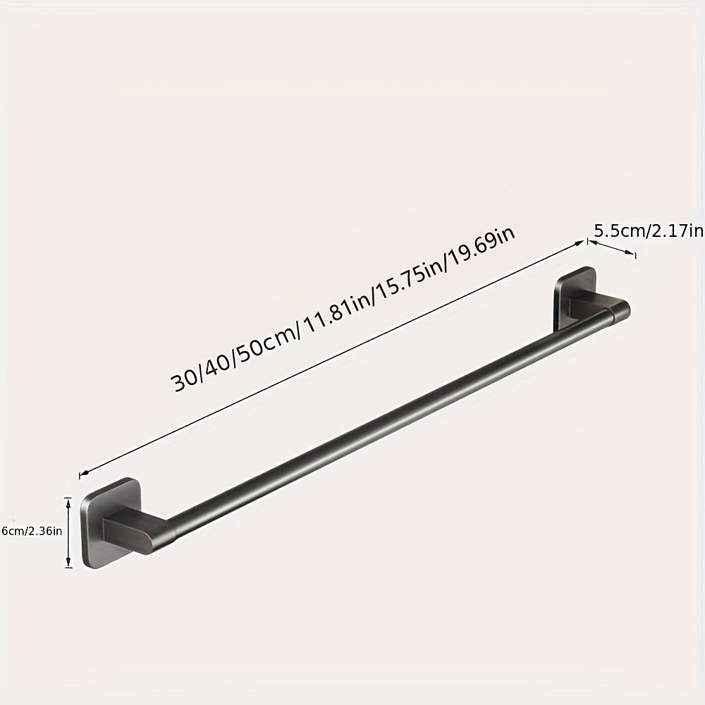 DekoStahl: Towel Holder Bathroom – Elegant Wall Mount Set Made of Iron, Black & Contemporary, Space-Saving & Multifunctional