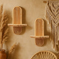 DekoTablett: Wooden Wall Shelves – Durable, Decorative & Versatile with Tray Look for Plants & Photos
